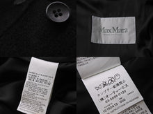 画像をギャラリービューアに読み込む, MAX MARA マックスマーラ コート ロングコート 毛皮 ブラック アルパカ ウール サイズ42 10160413 美品 中古 56432