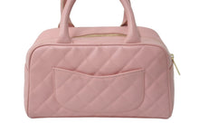 画像をギャラリービューアに読み込む, CHANEL シャネル ハンドバッグ ミニボストンバッグ キャビアスキン ピンク 8番台 A20996 ゴールド金具 美品 中古 56447