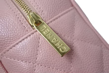 画像をギャラリービューアに読み込む, CHANEL シャネル ハンドバッグ ミニボストンバッグ キャビアスキン ピンク 8番台 A20996 ゴールド金具 美品 中古 56447