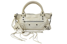画像をギャラリービューアに読み込む, BALENCIAGA バレンシアガ ショルダーバッグ 103208213048 ザ ファースト 2WAY アイボリー 良品 中古 56463