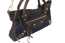 画像をギャラリービューアに読み込む, BALENCIAGA バレンシアガ ショルダーバッグ 103208213048 ザ ファースト ２WAY デニム 美品 中古 56464