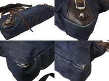 画像をギャラリービューアに読み込む, BALENCIAGA バレンシアガ ショルダーバッグ 103208213048 ザ ファースト ２WAY デニム 美品 中古 56464