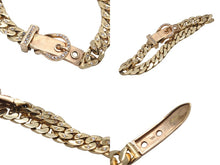 Load image into Gallery viewer, HERMES エルメス ヴィンテージ 80s ブレスレット ブックセリエ PM ゴールド ダイヤモンド 35.1g 美品 中古 56485