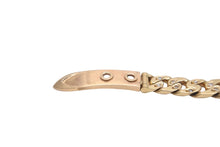 Load image into Gallery viewer, HERMES エルメス ヴィンテージ 80s ブレスレット ブックセリエ PM ゴールド ダイヤモンド 35.1g 美品 中古 56485