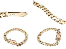 Load image into Gallery viewer, HERMES エルメス ヴィンテージ 80s ブレスレット ブックセリエ PM ゴールド ダイヤモンド 35.1g 美品 中古 56485