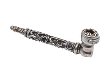 Load image into Gallery viewer, CHROME HEARTS クロムハーツ フィリグリーシルバーパイプ喫煙具 キセル シルバー925 94.7g 良品 中古 56488