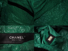 画像をギャラリービューアに読み込む, CHANEL シャネル ツイード ロボット トートバッグ トートバッグ ブラック グリーン 24番台 A94646 美品 中古 56499