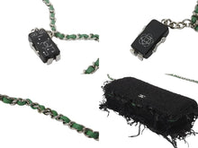 Load image into Gallery viewer, CHANEL シャネル ショルダーバッグ ロボットチャーム付き チェーンウォレット ツイード 23番台 シルバー金具 美品 中古 56503