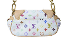 画像をギャラリービューアに読み込む, 極美品 LOUIS VUITTON ルイヴィトン ハンドバッグ マリリン モノグラム ホワイト マルチカラー M40127 ゴールド金具 中古 56504