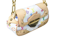 画像をギャラリービューアに読み込む, 極美品 LOUIS VUITTON ルイヴィトン ハンドバッグ マリリン モノグラム ホワイト マルチカラー M40127 ゴールド金具 中古 56504