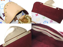 画像をギャラリービューアに読み込む, 極美品 LOUIS VUITTON ルイヴィトン ハンドバッグ マリリン モノグラム ホワイト マルチカラー M40127 ゴールド金具 中古 56504