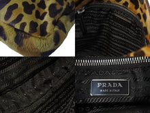 Load image into Gallery viewer, PRADA プラダ ハンドバッグ ワンショルダー レオパード柄 ブラウン ハラコ ファー 中古 美品 56518