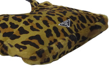 Load image into Gallery viewer, PRADA プラダ ハンドバッグ ワンショルダー レオパード柄 ブラウン ハラコ ファー 中古 美品 56518