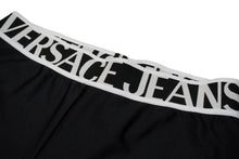 Load image into Gallery viewer, 極美品 Versace Jeans ヴェルサーチ・ジーンズ ショートパンツ レギンス ブラック ロゴ 72HAC110 サイズ42 中古 56519