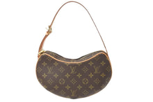 画像をギャラリービューアに読み込む, 極美品 LOUIS VUITTON ルイヴィトン ショルダーバッグ クロワッサン MM M51512 モノグラム ゴールド金具 中古 56522