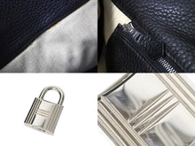 Load image into Gallery viewer, HERMES エルメス バーキン50 ハンドバッグ ブラック シルバー金具 トリヨンクレマンス □H刻印 2004年 良品 中古 56523