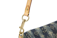 画像をギャラリービューアに読み込む, LOUIS VUITTON ルイヴィトン ショルダーバッグ M95333 ミニプリーティ レイエ モノグラムデニム ゴールド金具 良品 中古 56525