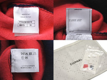 Load image into Gallery viewer, CHANEL シャネル ニット セーター 21P ココマーク ネイビー ピンク カシミヤ ポリウレタン サイズ36 P70525K10076 美品 中古 56528