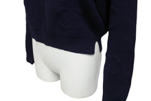 Load image into Gallery viewer, CHANEL シャネル ニット セーター 21P ココマーク ネイビー ピンク カシミヤ ポリウレタン サイズ36 P70525K10076 美品 中古 56528