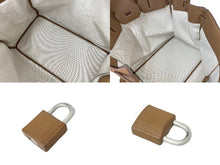 Load image into Gallery viewer, 極美品 HERMES エルメス ボストンバッグ オータクロア 50 □P刻印 トゴ ブラウン系 マットシルバー金具 中古 56539