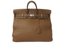 Load image into Gallery viewer, 極美品 HERMES エルメス ボストンバッグ オータクロア 50 □P刻印 トゴ ブラウン系 マットシルバー金具 中古 56539