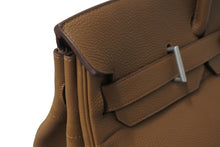 Load image into Gallery viewer, 極美品 HERMES エルメス ボストンバッグ オータクロア 50 □P刻印 トゴ ブラウン系 マットシルバー金具 中古 56539