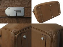 Load image into Gallery viewer, 極美品 HERMES エルメス ボストンバッグ オータクロア 50 □P刻印 トゴ ブラウン系 マットシルバー金具 中古 56539
