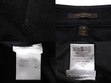 画像をギャラリービューアに読み込む, LOUIS VUITTON ルイヴィトン パンツ デニム ロングパンツ ブラック レディース シルバー 金具 サイズ36 FDPA01AQU 美品 中古 56555