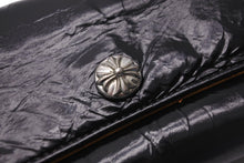 画像をギャラリービューアに読み込む, CHROME HEARTS クロムハーツ 長財布 クロスボタン ジュディウォレット ブラック レザー 2246 304 0414 7100 美品 中古 56565