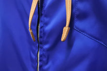 画像をギャラリービューアに読み込む, 極美品 PRADA プラダ ジャケット ナイロンジャケット 三角ロゴ ブルー シルバー 金具 サイズ38 291755 中古 56572