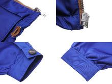 画像をギャラリービューアに読み込む, 極美品 PRADA プラダ ジャケット ナイロンジャケット 三角ロゴ ブルー シルバー 金具 サイズ38 291755 中古 56572