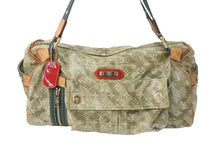 画像をギャラリービューアに読み込む, LOUIS VUITTON ルイヴィトン モノグラモフラージュ リス ボストンバッグ カーキ 村上隆 デニム 08AW M95771 中古 56583