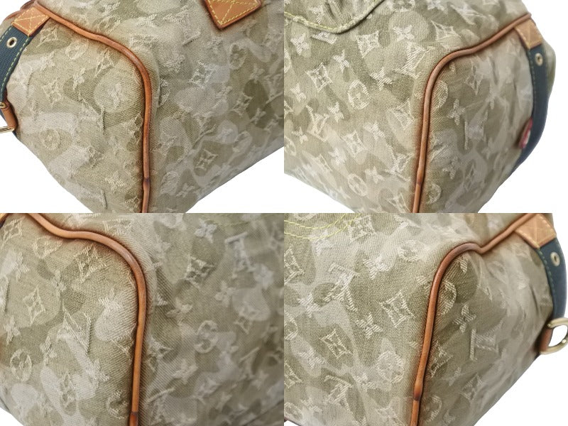 LOUIS VUITTON ルイヴィトン モノグラモフラージュ リス ボストンバッグ カーキ 村上隆 デニム 08AW M95771 中古 56583  – Casanova Vintage