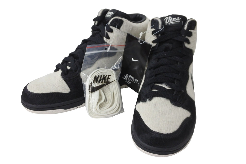 新品同様 NIKE ナイキ スニーカー DUNK HIGH PREMIUM UENO-PANDA ダンク ハイ 上野 パンダ 2008 24CM 323955-101 中古 56595