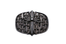 Load image into Gallery viewer, クロムハーツ BUCKL CEMETERY1.5 1.5セメタリークロス バックルレザーベルト ブラック 美品 中古 56599