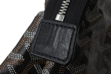 画像をギャラリービューアに読み込む, GOYARD ゴヤール ポーチ クラッチバッグ ミロワールPM PVCコーティングキャンバス ブラウン シルバー金具 美品 中古 56602