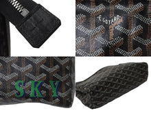 画像をギャラリービューアに読み込む, GOYARD ゴヤール ポーチ クラッチバッグ ミロワールPM PVCコーティングキャンバス ブラウン シルバー金具 美品 中古 56602