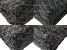 画像をギャラリービューアに読み込む, GOYARD ゴヤール ポーチ クラッチバッグ ミロワールPM PVCコーティングキャンバス ブラウン シルバー金具 美品 中古 56602