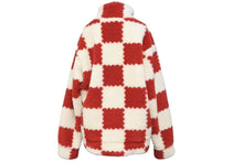 画像をギャラリービューアに読み込む, LOUIS VUITTON ルイヴィトン NIGO ニゴ ダミエ フリース ブルゾンジャケット XL LV MADE レッド ホワイトHMY04WI03 美品 中古 56609
