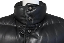 画像をギャラリービューアに読み込む, CHROME HEARTS クロムハーツ ダウンベスト アウター ベスト シルバー925 レザー ブラック サイズXS 良好 中古 56612
