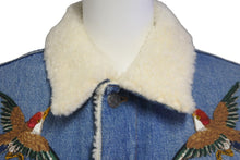 画像をギャラリービューアに読み込む, GUCCI グッチ ジャケット 18AW エンブロイダリーボアデニムジャケット タイガー キッズ サイズ12 431155 XR221 美品 中古 56614