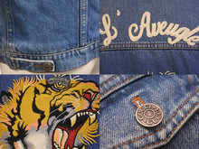 画像をギャラリービューアに読み込む, GUCCI グッチ ジャケット 18AW エンブロイダリーボアデニムジャケット タイガー キッズ サイズ12 431155 XR221 美品 中古 56614