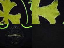 Load image into Gallery viewer, CHROME HEARTS クロムハーツ パーカー チャリティCHプラスレザーパッチプルオーバーパーカー グリーン レザー 中古 56618