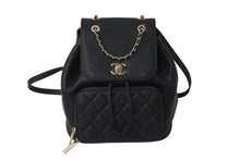 Load image into Gallery viewer, CHANEL シャネル ドーヴィルMM チェーン トートバッグ 16番台 ココマーク ハンドバッグ A67001 ベージュ ブラック 美品 中古 56720