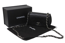 Load image into Gallery viewer, CHANEL シャネル コスモスライン ビコローレ カーフスキン ショルダーバッグ マトラッセ ブラック ココマーク シルバー 美品 中古 56671