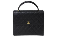 画像をギャラリービューアに読み込む, 極美品 CHANEL シャネル マトラッセ ハンドバッグ キャビアスキン ココマーク ゴールド金具 鞄 ロゴ 7番台 中古 56685