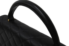 画像をギャラリービューアに読み込む, 極美品 CHANEL シャネル マトラッセ ハンドバッグ キャビアスキン ココマーク ゴールド金具 鞄 ロゴ 7番台 中古 56685