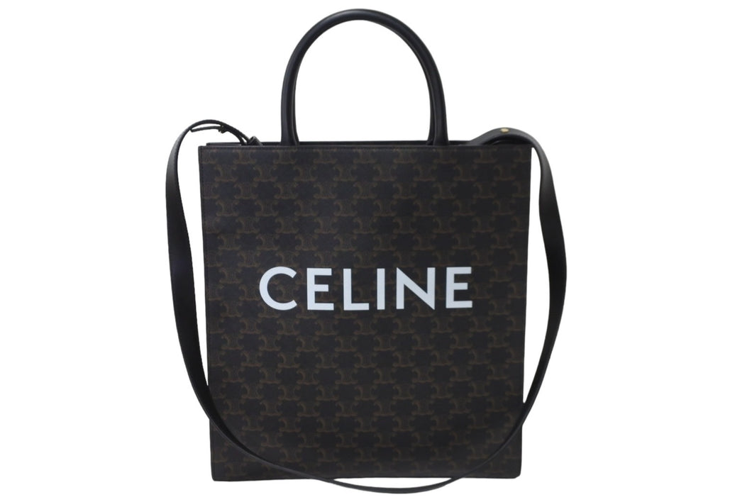 新品同様 CELINE セリーヌ ミディアム バーティカル カバ トートバッグ