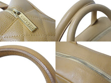 画像をギャラリービューアに読み込む, CHANEL シャネル マトラッセ キャビアスキン ミニ ボストンバッグ 8番台 ベージュ ココマーク ハンドバッグ 鞄 美品 中古 56701