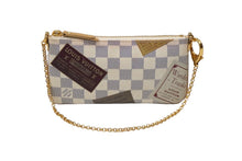 画像をギャラリービューアに読み込む, LOUIS VUITTON ルイヴィトン ハンドバッグ ポシェットミラMM AA3009 ラベルコレクション 2009 ダミエ ホワイト 良品 中古 56703